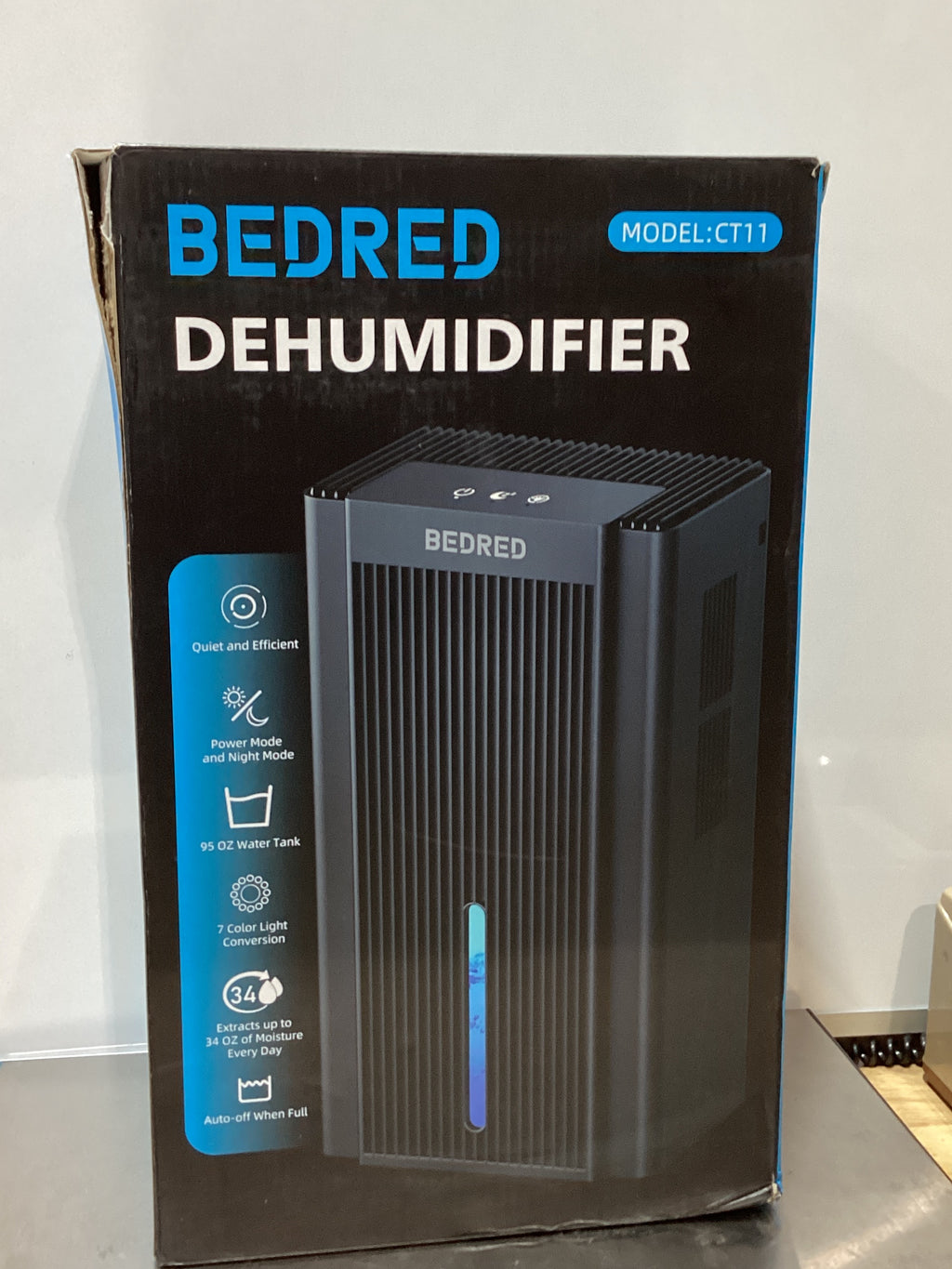 Deshumidificador Compacto con Luz Ambiental 7 Colores