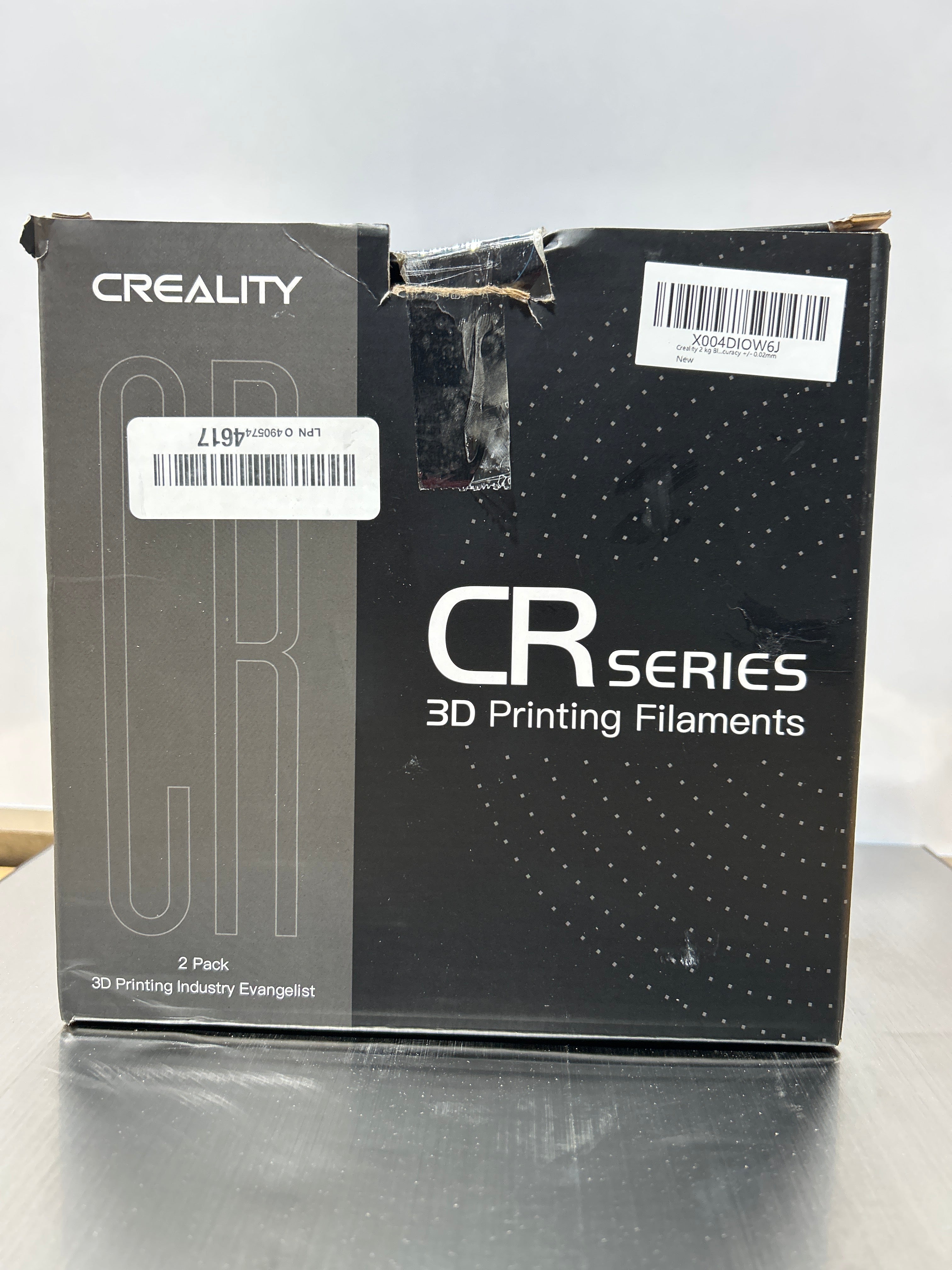 Creality 2 kg Black & White PETG 1.75mm Filament, 3D Printer Filament Bundle, Excellent Toughness High Precision, Odorless Non-Toxic Moistureproof, Glossy, Accuracy +/- 0.02mm