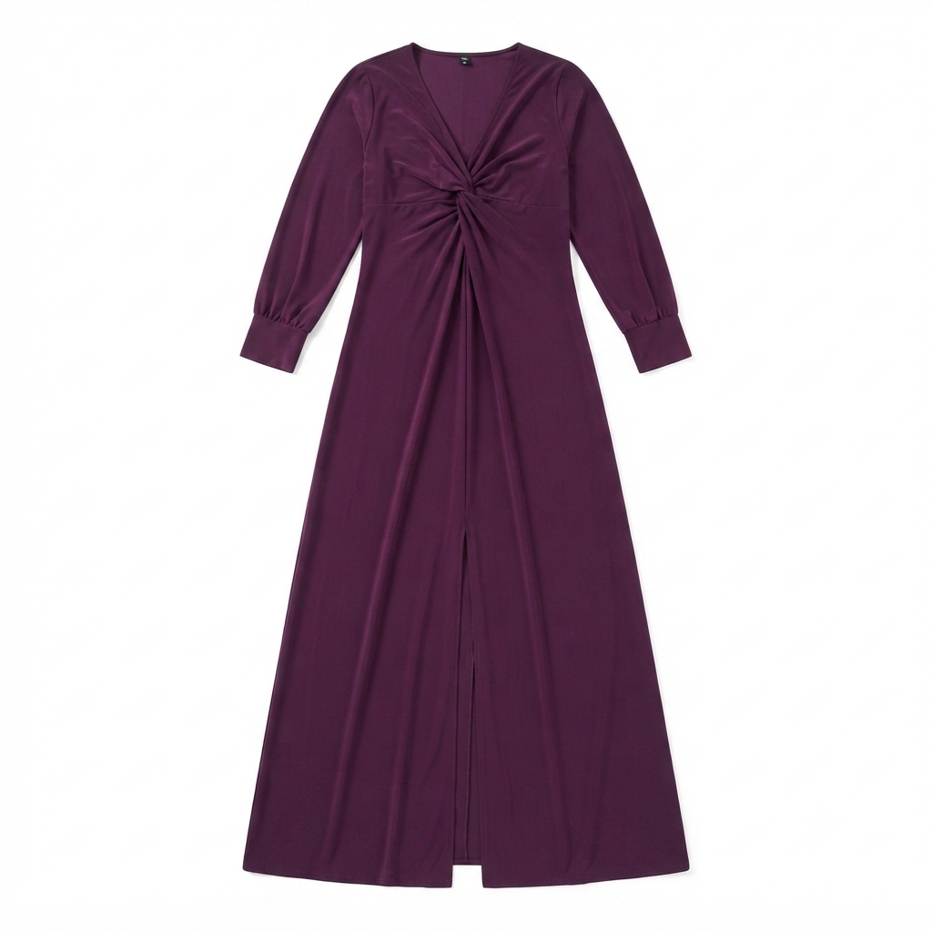 Vestido Maxi con Nudo Frontal — Elegancia y Comodidad en Talla 2XL