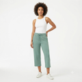 230) Pantalón Culotte Verde Salvia con Cordón para Mujer – Comodidad y Estilo Moderno | Talla L