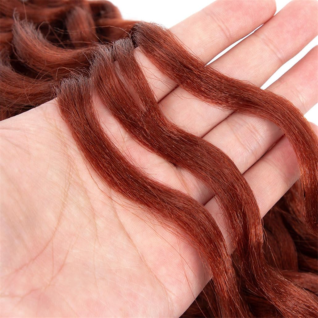 Extensiones de Cabello Ondulado Ombré para Cola de Caballo – Trenzas Crochet Sintéticas