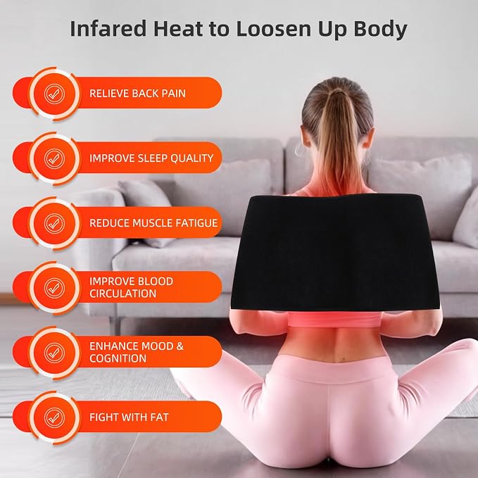 Pad de Terapia de Luz Roja e Infrarroja Cercana | Alivio Muscular y Recuperación Corporal