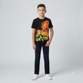 237) Camiseta Niño Garfield "Don't Know Don't Care" Graffiti – Talla 9 Juvenil
