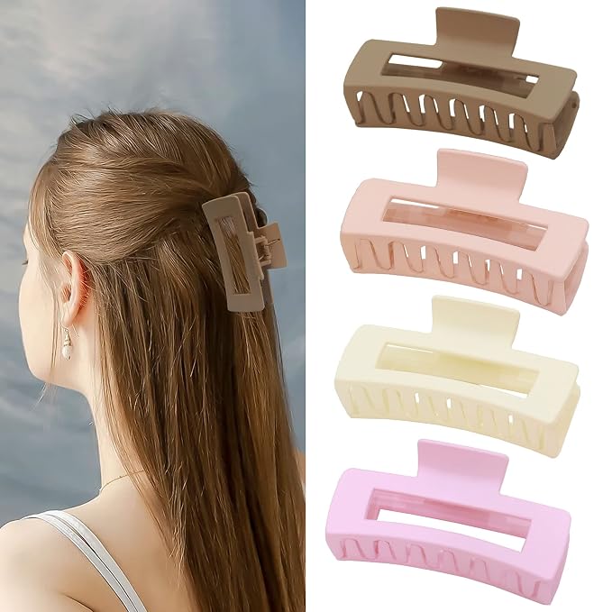 90 Pinzas Grandes para Cabello Grueso – Antideslizantes y Duraderas