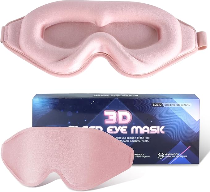 Sleep Eye Antifaz 3D para Dormir – Máscara de Ojos Cómoda para Hombres y Mujeres