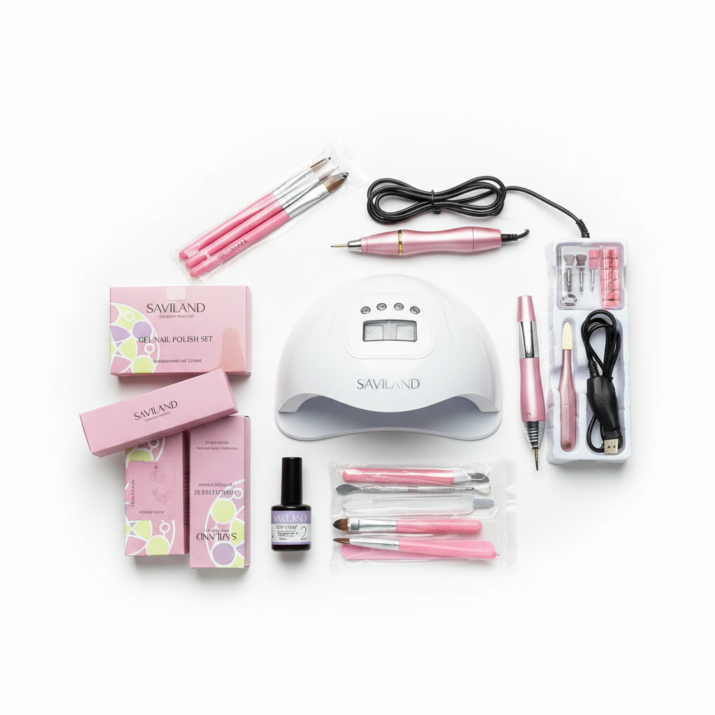 Saviland Excelsior Kit de Manicurista Nail Art – Set Profesional para Uñas