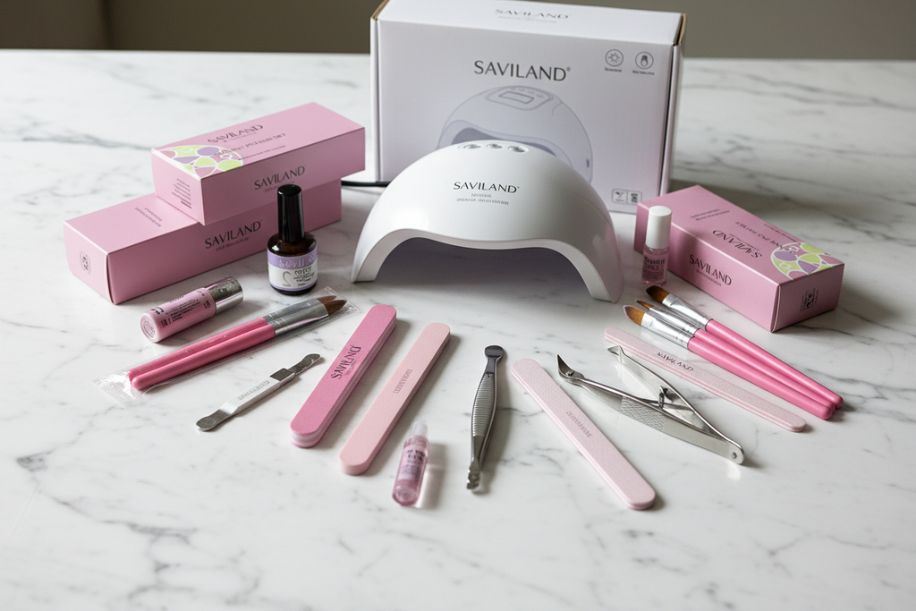 Saviland Excelsior Kit de Manicurista Nail Art – Set Profesional para Uñas
