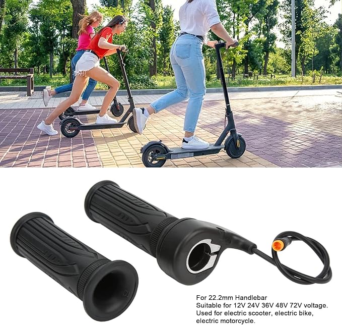 Mini Kit Acelerador para Bicicleta Eléctrica – Par de Aceleradores con Conector Impermeable