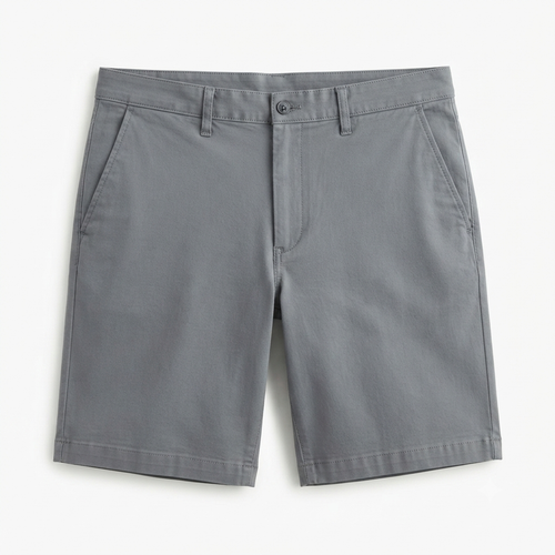 244) Shorts Chino Hombre Gris – Corte Recto Clásico | Talla 40
