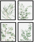 Set de 4 Cuadros Decorativos Enmarcados Botanical Prints | Arte Botánico para Pared