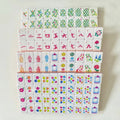 Juego de Mahjong Americano Color Naranja | Set Completo para Jugar en Casa