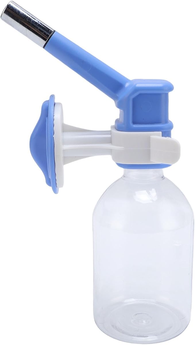 Botella Colgante para Mascotas | Alimentación Automática Gran Capacidad | Azul