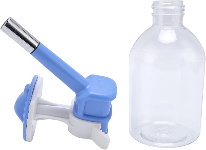Botella Colgante para Mascotas | Alimentación Automática Gran Capacidad | Azul