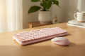 Teclado Inalámbrico y Mouse EK8890 | Combo Rosado | Inalámbrico