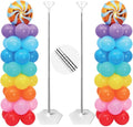 Juego de 2 Soportes para Globos de Metal Ajustable 7 Pies - Columna Decorativa