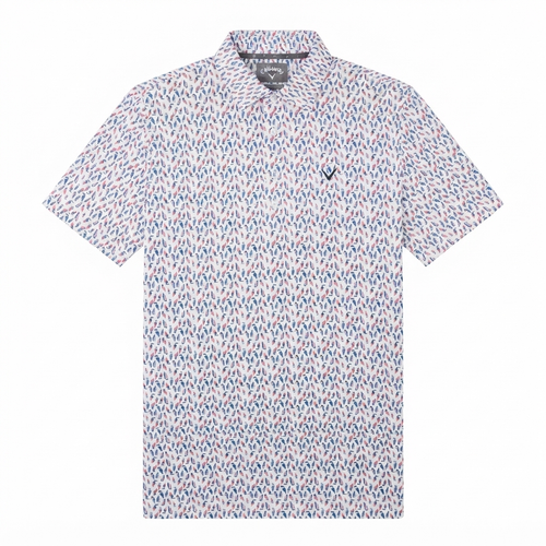 274) Polo Callaway Estampado de Plumas – Talla L
