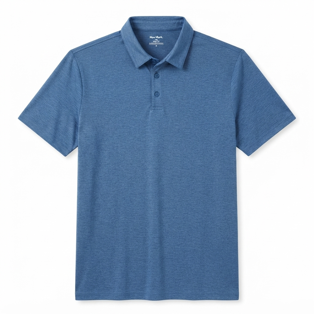 278) Polo Manga Corta para Hombre – Tejido Suave y Transpirable | Talla XL | Azul Acero