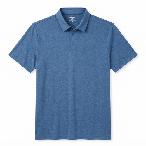 278) Polo Manga Corta para Hombre – Tejido Suave y Transpirable | Talla XL | Azul Acero