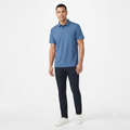 278) Polo Manga Corta para Hombre – Tejido Suave y Transpirable | Talla XL | Azul Acero