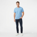 279) Camiseta Manga Corta para Hombre con Bolsillo – Algodón Suave y Fresco | Talla M | Azul Cielo