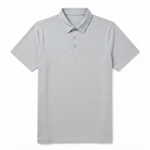 280) Polo Manga Corta para Hombre – Tejido Técnico Transpirable | Talla XXL | Gris Perla