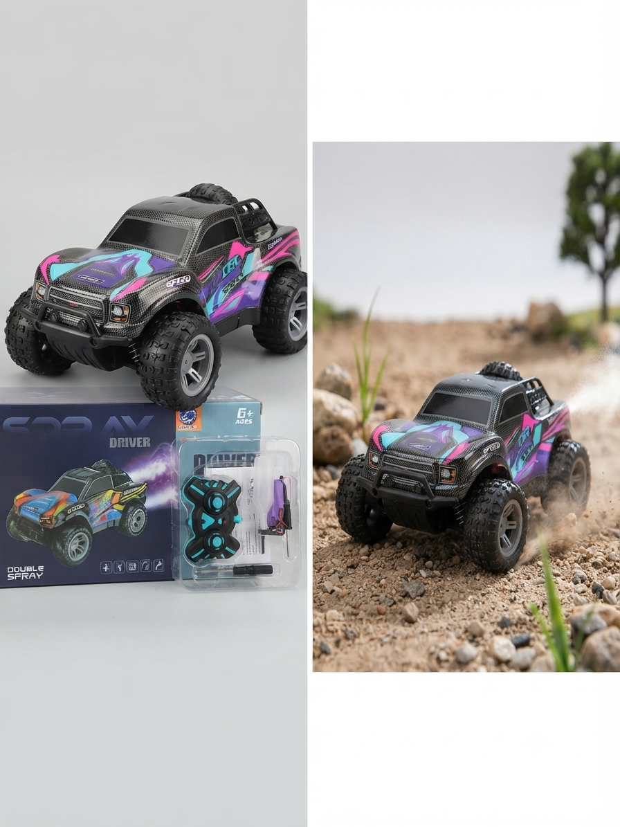 Coche de Carreras RC Racer Sport – Control 2.4GHz y Función de Doble Spray
