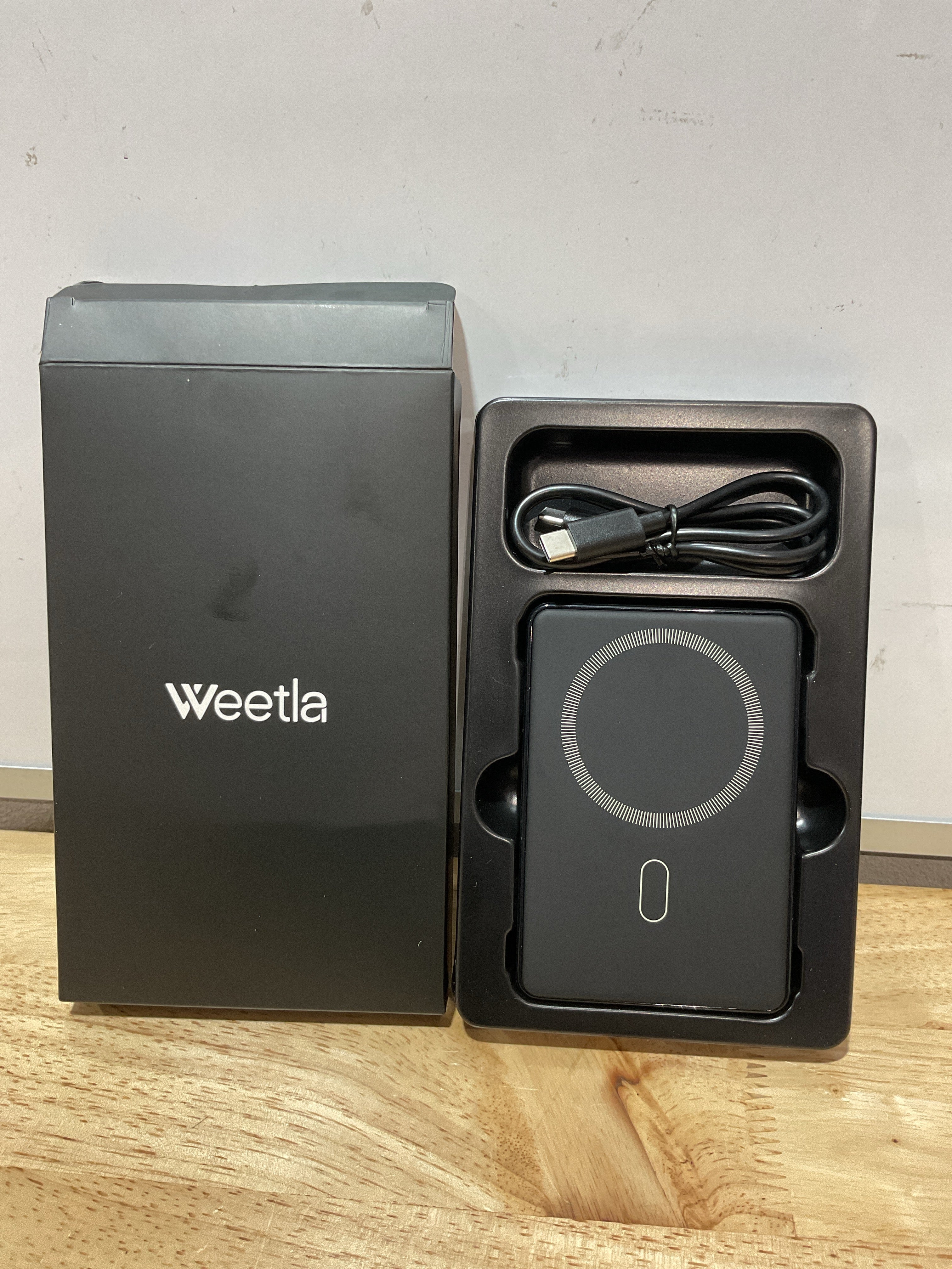 Weetla Batería Externa Magnética Inalámbrica 5000mAh – Compatible con MagSafe