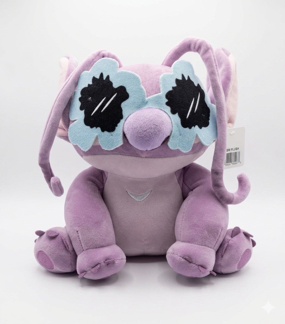 Disney x Target – Angel Pink Plush Lilo & Stitch con Lentes Hawaianos de Flores