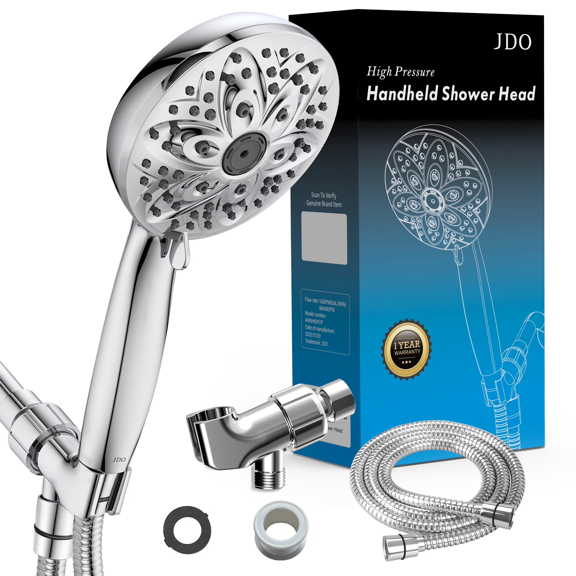 Bomba de Agua JDO Max 80PSI 1.8GPM – Presión Potente y Eficiente | Sin Empaque ni Teflón
