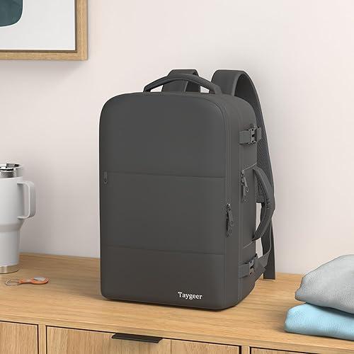 Taygeer Mochila para Laptop 15.6" para Hombre – Mochila de Viaje Aprobada para Aviones