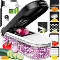 Fullstar Pro Chopper | Picador de Verduras, Espiralizador y Rebanador con Recipiente