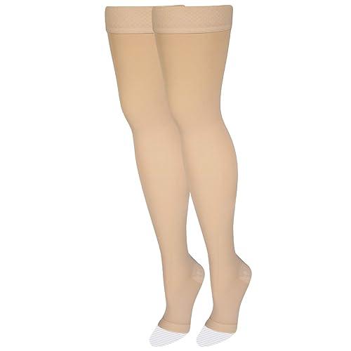 Medias de Compresión 20-30 mmHg Sin Dedos Talla M – Unisex | Grado Médico