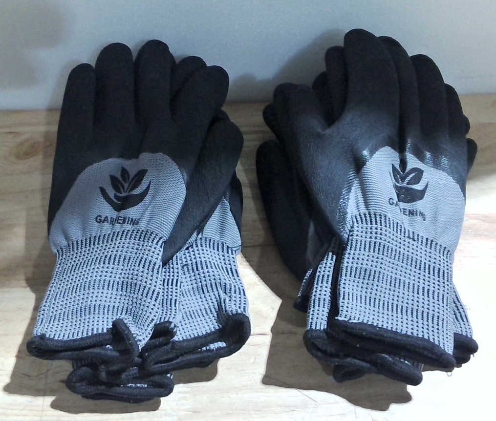 guantes de jardinería y trabajo ligero de la marca Trifabricy (ARTICULO VIENE COMO SE MUESTRA EN LA IMAGEN 2 ) 6 UNIDADES )