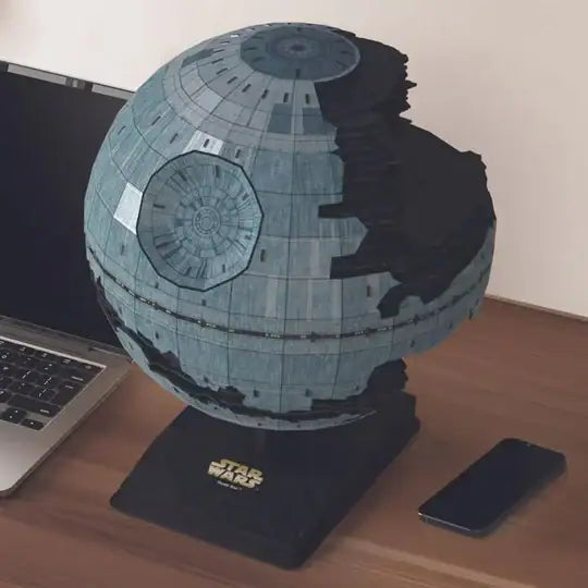 4D Build Star Wars Deluxe Death Star II - Kit de modelo 3D de cartulina de Star Wars, regalos de Star Wars, decoración de escritorio para fanáticos y coleccionistas, 272 piezas