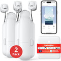 SwitchBot Curtain Rod 3 y Hub Mini, Abridor de Cortinas Inteligente y Puerta de Conexión Wi-Fi Inteligente, Retrofit y Motorización de Cortinas Existentes, Blanco