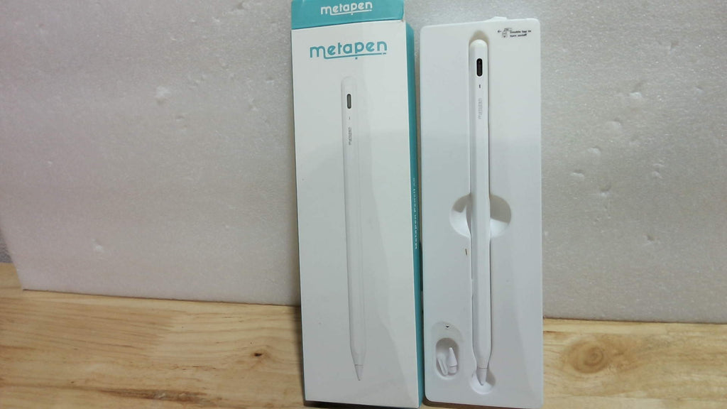 Metapen Lápiz A8 para Apple iPad 2018-2025, (carga 2 veces más rápida), sensibilidad de inclinación, precisión de píxeles, lápiz óptico para iPad 11/10/9/8/7/6ª generación, Pro 12.9/11/13