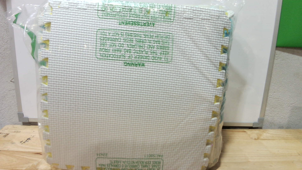 Alfombra de Espuma EVA Entrelazable Tinideya 18 Piezas – Colores Macaron 30x30 cm | Antideslizante y Lavable