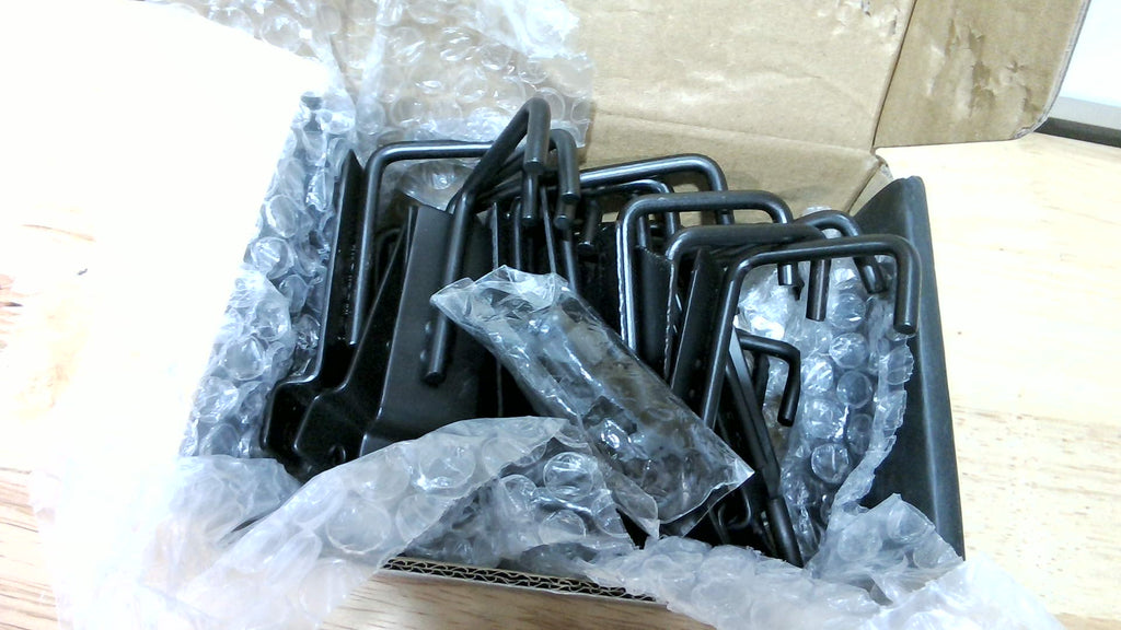 Ganchos en J para Panel Ranurado INCLY 25 Pzs | Servicio Pesado Slatwall | Garaje, Cocina y Tienda