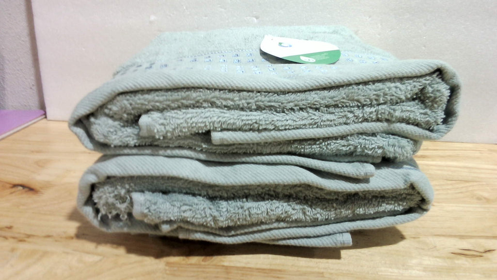 Set de Toallas GLAMBURG 100% Algodón | 6 Piezas | 2 Baño, 2 Mano, 2 Facetoallas | Absorbentes y Secado Rápido | Jade ⚠️ Ver Fotos - El Color Real