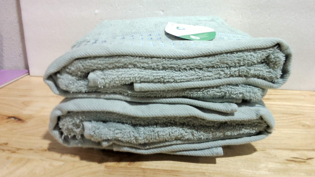 Set de Toallas GLAMBURG 100% Algodón | 6 Piezas | 2 Baño, 2 Mano, 2 Facetoallas | Absorbentes y Secado Rápido | Jade ⚠️ Ver Fotos - El Color Real