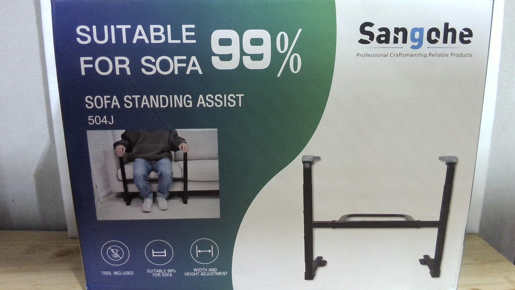 Sangohe - Riel de apoyo de pie para sofá, barra de agarre para personas mayores, asistencia de pie para silla, asa de asistencia para pacientes, ancianos, personas mayores y discapacitados
