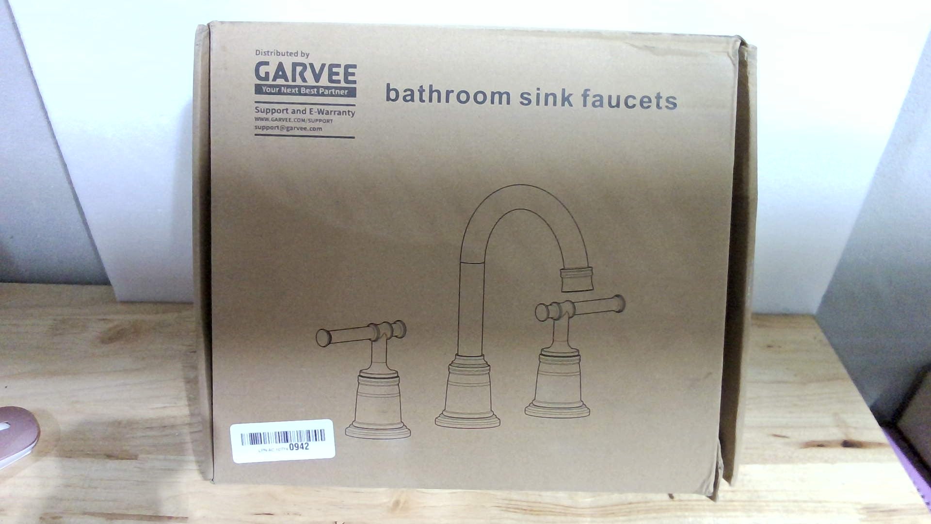 Grifos de Baño Clásicos para Fregadero de 3 Agujeros, Grifo de Baño de 8 Pulgadas, Grifo de Baño de Níquel Cepillado Extendido con Desage Emergente y Manguera sin Taza (Níquel Cepillado)