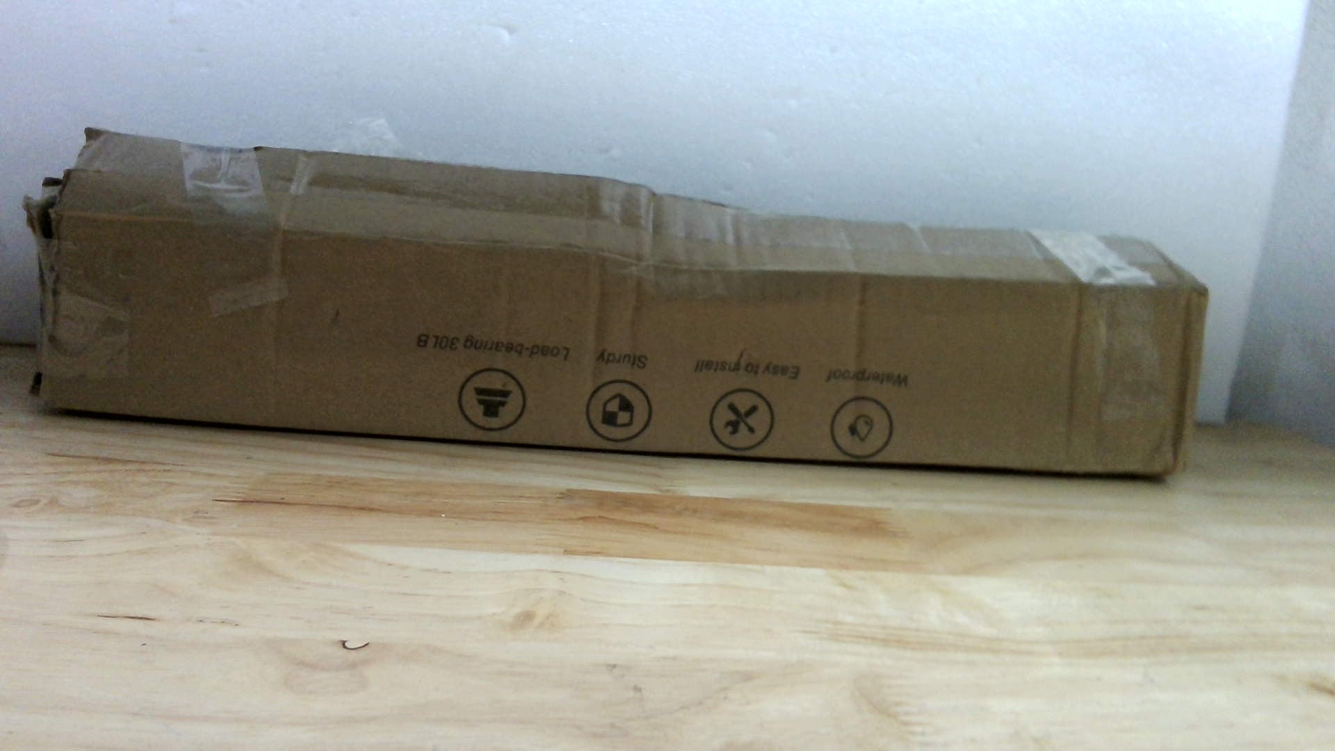 Barra de Cortina de Ducha Curvada Marrón Ajustable 42"-72" | Acero Inoxidable Expandible para Baño