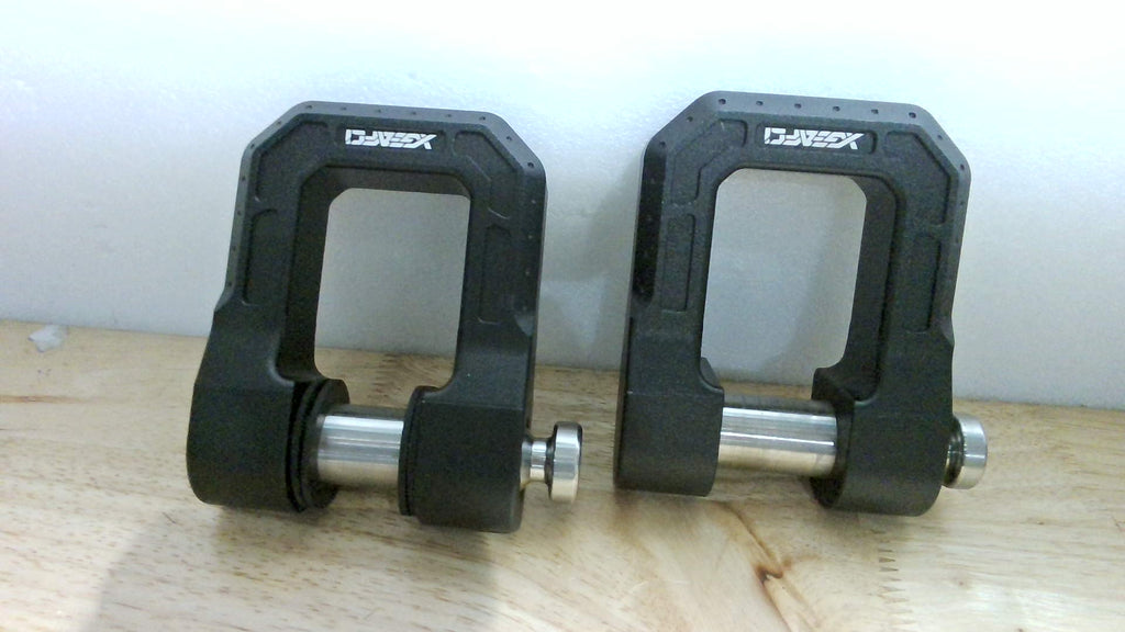 Grilletes D Ring de Aluminio Forjado – Pack de 2 | Para Remolque, Recuperación Vehicular y Off-Road