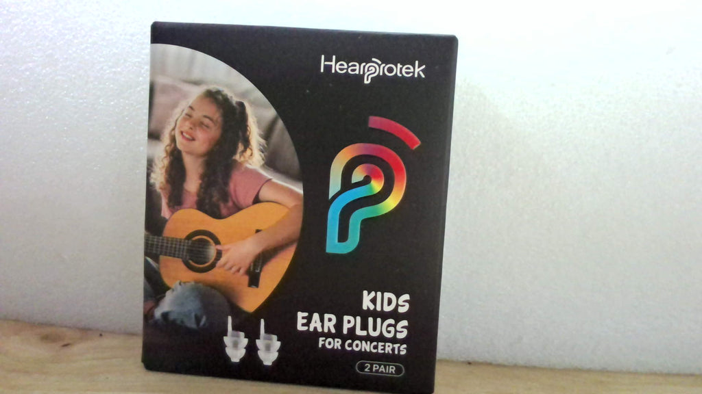 Tapones para Oídos Infantiles de Alta Fidelidad – 2 Pares, Reducción 23dB, Para Niños 6–12 Años, Conciertos y Festivales, Azul Brillante