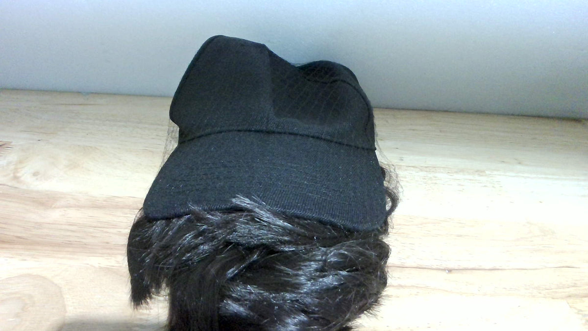 Gorra Peluca HANYUDIE para Mujer con Extensiones de Cabello Rizado | Gorra de Béisbol Ajustable con Onda de Cabello
