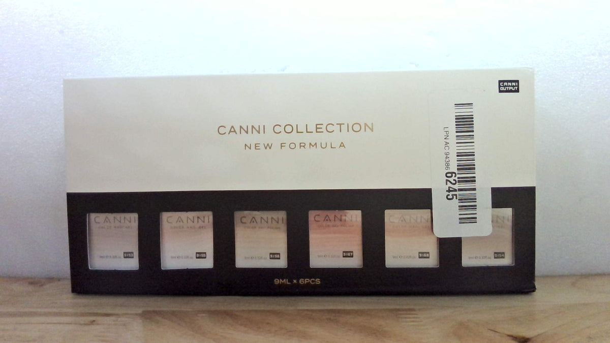 Kit Esmalte Gel Jelly CANNI – 6 Piezas de 9 ml, Colores Rosa Transparente Neutro, Manicura LED Soak Off DIY