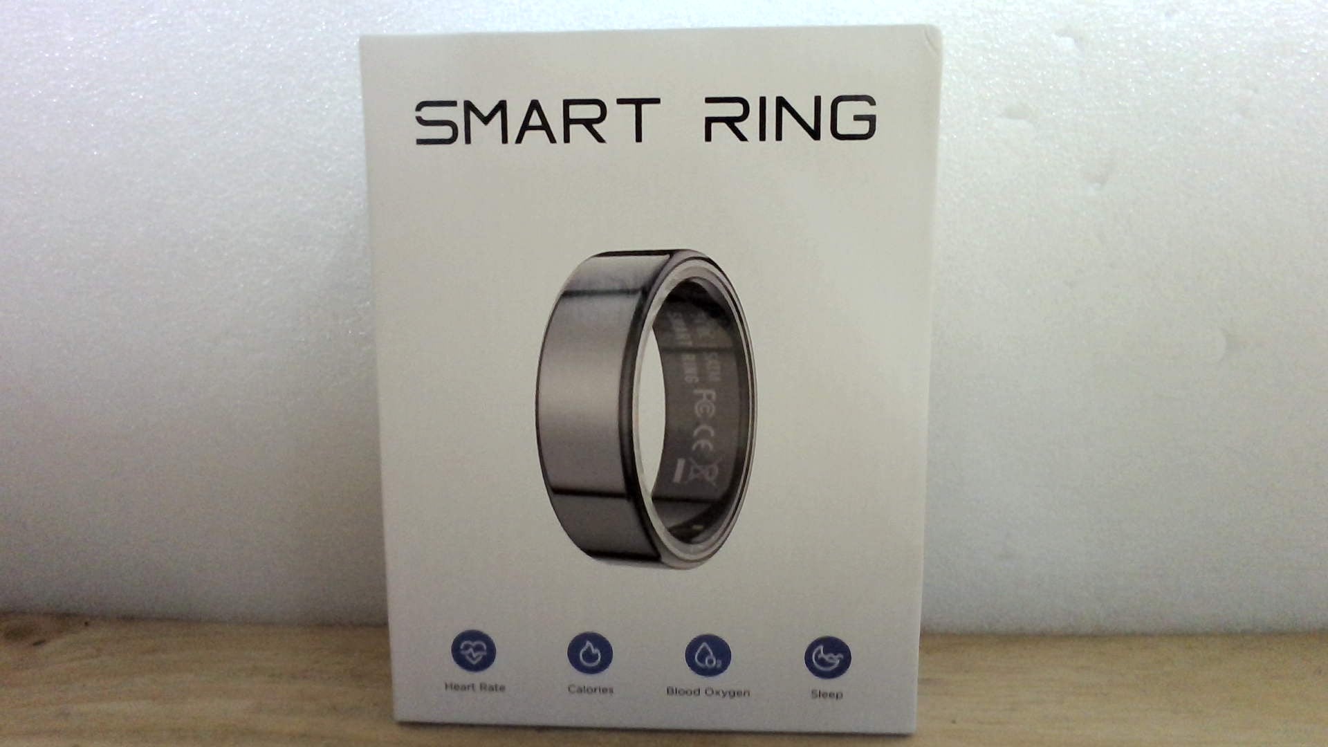 Smart Ring Negro – Anillo Inteligente de Monitoreo de Salud y Actividad