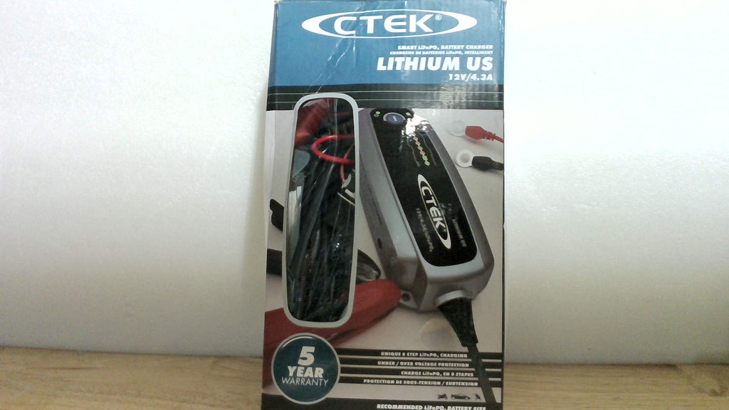 Cargador de Baterías CTEK 56-926 Lithium US – Automático para Litio LiFePO4, Carga y Mantenimiento