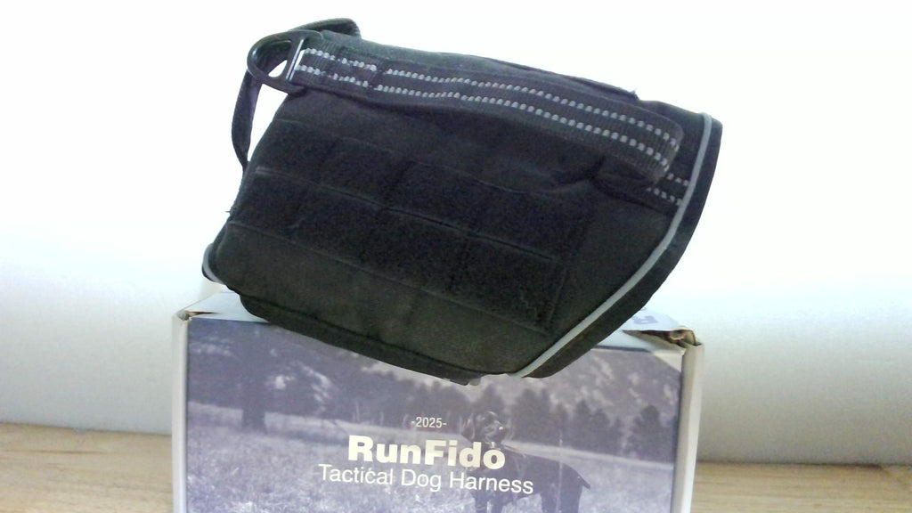 Arnés Táctico para Perros Talla Mediana – Sin Tirón, Sistema Molle, Reflectante y con Asa para Senderismo y Entrenamiento